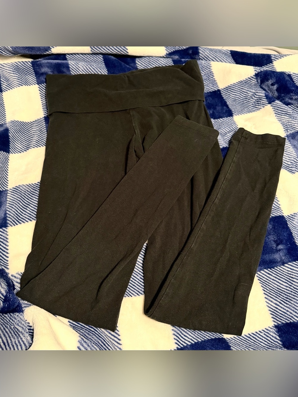 VS PINK Fold-Over Band Skinny Leggings